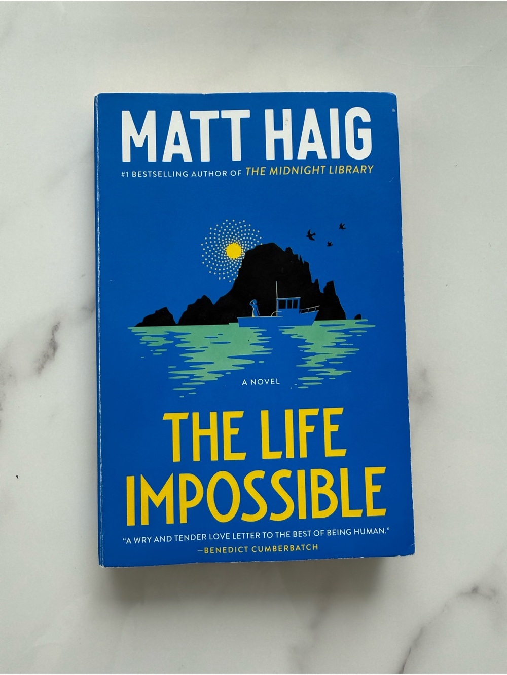 Matt Haig "The Life Impossible" - Blue & Yellow Paperback Novel